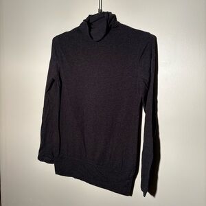 Isda & Co Dark Gray Mock Neck Long Sleeve Shirt